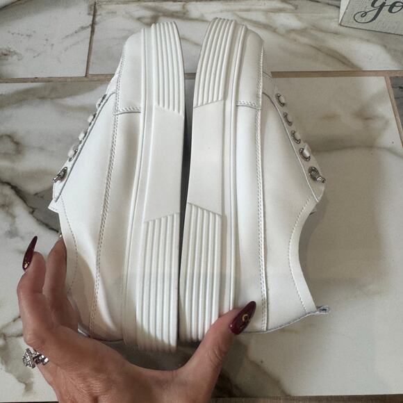 Bonavi Anti-stress Skateboard Sneakers Sz 39 Crystal Embellished Lace Eyelets - Picture 11 of 15